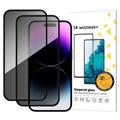 iPhone 17 Pro Max Wozinsky Super Tough Privacy Tempered Glass - 9H, 2 Pcs. - Bord noir