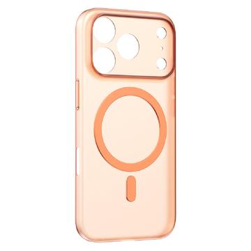 Coque MagSafe iPhone 17 Pro Momax CaseForm Lite - Orange transparent