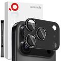 iPhone 17 Pro Northjo Protection complète de l'objectif de l'appareil photo en métal mat et verre trempé