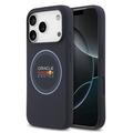 Coque silicone liquide pour iPhone 17 Pro Oracle Red Bull Racing Blue Ring - Compatible MagSafe - Marine