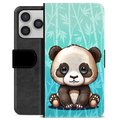Étui Portefeuille Premium iPhone 17 Pro - Panda