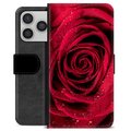 Étui Portefeuille Premium iPhone 17 Pro - Rose