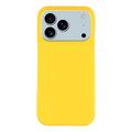 Coque iPhone 17 Pro en Plastique Caoutchouté - Jaune