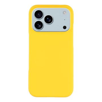 Coque iPhone 17 Pro en Plastique Caoutchouté - Jaune
