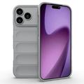 Coque iPhone 17 Pro en TPU - Rugged - Gris Clair