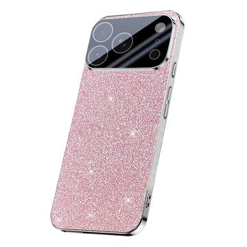 Coque hybride iPhone 17 Pro Paillettes scintillantes - Rose