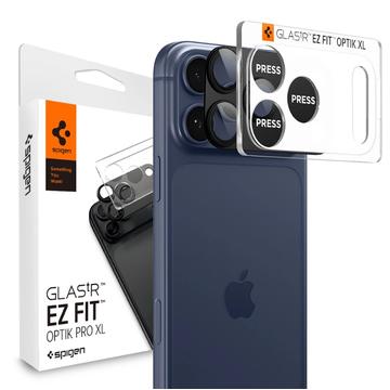 Protection d\'objectif pour appareil photo iPhone 17 Pro Spigen Glas.tR Ez Fit Optik Pro XL