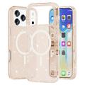 Coque Hybride iPhone 17 Pro - Série Stylish Glitter - Compatible avec MagSafe - Gold