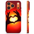 Coque iPhone 17 Pro en TPU - Silhouette de Coeur