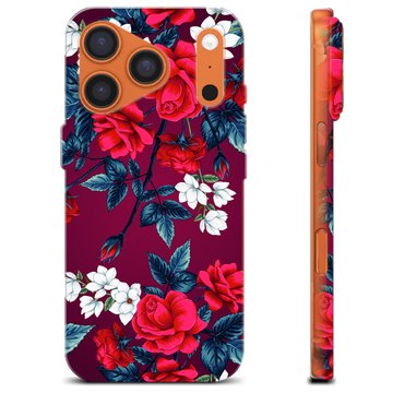Coque iPhone 17 Pro en TPU - Fleurs Vintage