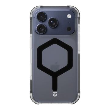 Coque iPhone 17 Pro Tactical MagForce Hexagon - Compatible MagSafe - Noire / Transparente