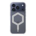 Coque iPhone 17 Pro Tactical MagForce Hexagon - Compatible MagSafe - Blanche / Transparente