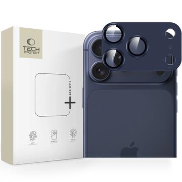 Protection de l\'objectif de l\'appareil photo de l\'iPhone 17 Pro Tech-Protect Camfull Fit+ - Bleu profond