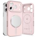 Coque iPhone 17 Pro en silicone liquide Tech-Protect - Compatible MagSafe - Perle rose