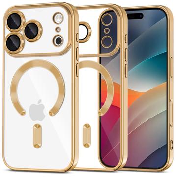 Coque iPhone 17 Pro Tech-Protect MagFlex - Compatible MagSafe - Claire / Doré