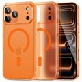 Coque MagSafe iPhone 17 Pro Tech-Protect MagSlim - Mat / Orange cosmique