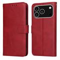 Étui portefeuille iPhone 17 Pro avec support - Rouge