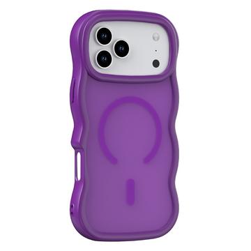 Coque hybride magnétique iPhone 17 Pro bord d\'onde - Violete