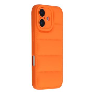 Coque iPhone 17 en TPU Antichoc Puffer Jacket - Orange