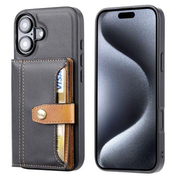 Étui iPhone 17 avec Portefeuille - Retro Style