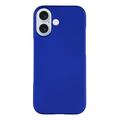 Coque iPhone 17 en Plastique Caoutchouté - Bleue