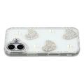Coque hybride iPhone 17 Amour étincelant et perle - Transparente