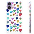 Coque iPhone 17 en TPU - Cœurs