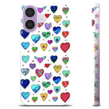 Coque iPhone 17 en TPU - Cœurs