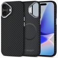 Coque plastique iPhone 17 Tech-Protect Ion Carbon - Compatible MagSafe - Noire / Argente
