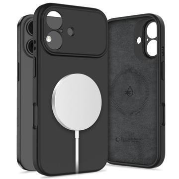 Coque iPhone 17 en silicone liquide Tech-Protect - Compatible MagSafe - Noire