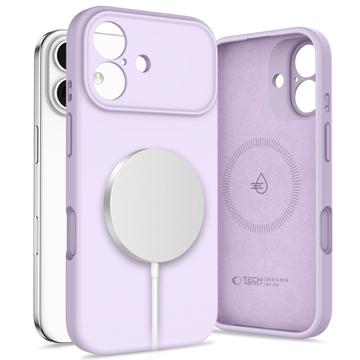 Coque iPhone 17 en silicone liquide Tech-Protect - Compatible MagSafe - Mauve
