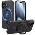 Coque MagSafe iPhone 17 Tech-Protect MagRing - Noir mat