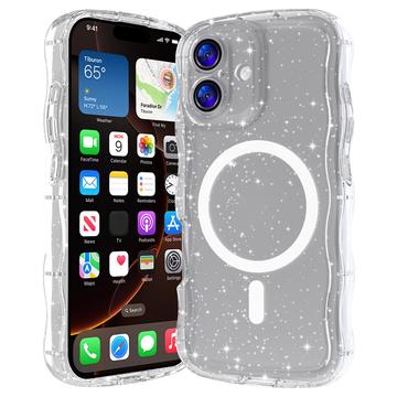 Coque MagSafe iPhone 17 Wave-Edge Laser Glitter - Claire