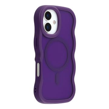 Coque hybride magnétique iPhone 17 bord d\'onde - Violete