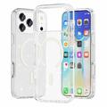 Coque Hybride iPhone 18 Pro Max - Série Stylish Glitter - Compatible avec MagSafe - Blanche