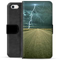 Étui Portefeuille Premium iPhone 5/5S/SE - Orage