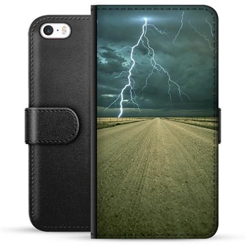 Étui Portefeuille Premium iPhone 5/5S/SE - Orage