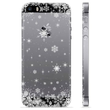 Coque iPhone 5/5S/SE en TPU - Flocons de Neige