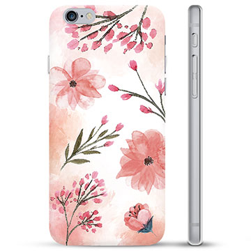 Coque iPhone 6 / 6S en TPU - Fleurs Roses