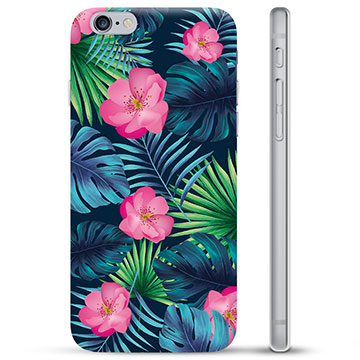 Coque iPhone 6 / 6S en TPU - Fleurs Tropicales