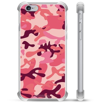 Coque Hybride iPhone 6 Plus / 6S Plus - Camouflage Rose