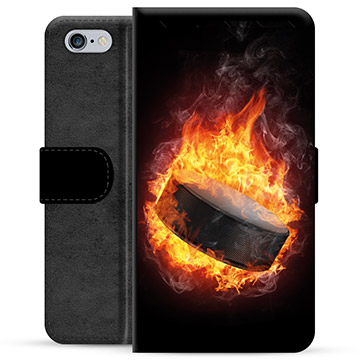 Étui Portefeuille Premium iPhone 6 / 6S - Hockey sur Glace