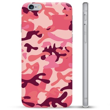 Coque iPhone 6 / 6S en TPU - Camouflage Rose