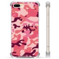 Coque Hybride iPhone 7 Plus / iPhone 8 Plus - Camouflage Rose