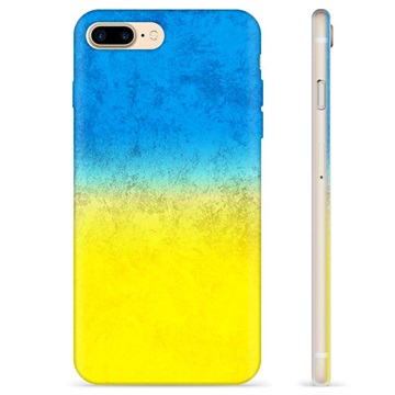 Coque iPhone 7 Plus / iPhone 8 Plus en TPU Drapeau Ukraine - Bicolore