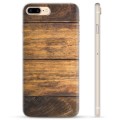 Coque iPhone 7 Plus / iPhone 8 Plus en TPU - Bois