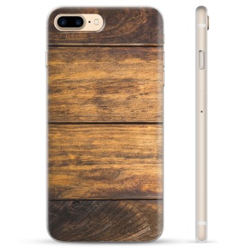 Coque iPhone 7 Plus / iPhone 8 Plus en TPU - Bois