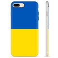 Coque iPhone 7 Plus / iPhone 8 Plus en TPU Drapeau Ukraine - Jaune et bleu clair