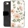 Étui Portefeuille Premium iPhone 7/8/SE (2020) - Motif Floral