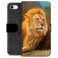 Étui Portefeuille Premium iPhone 7/8/SE (2020) - Lion